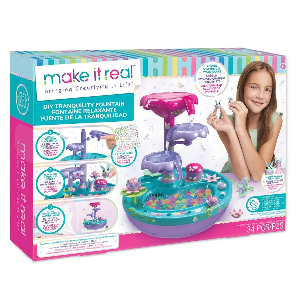 Make It Real Diy Tranquility Fountain Playset 1