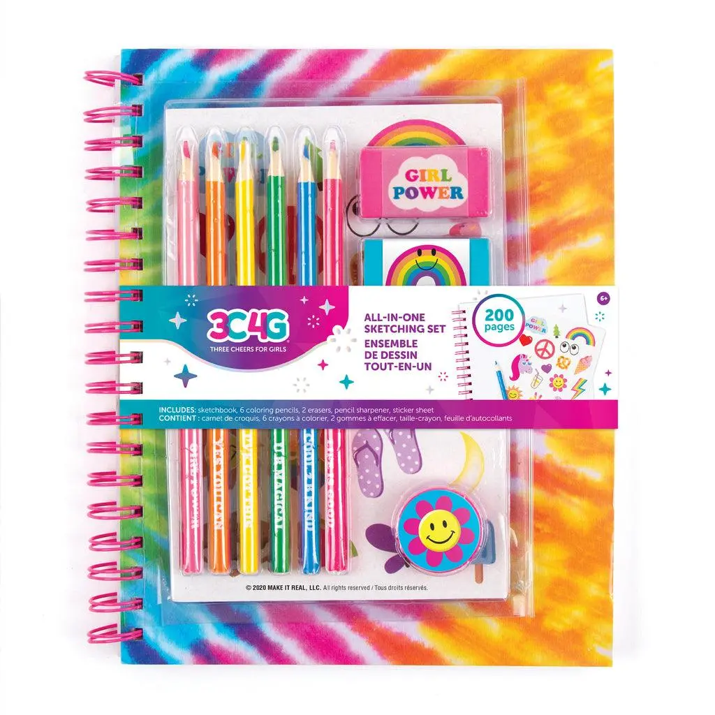 Make It Real 3C4g All In One Sketching Set Tie Dye 1