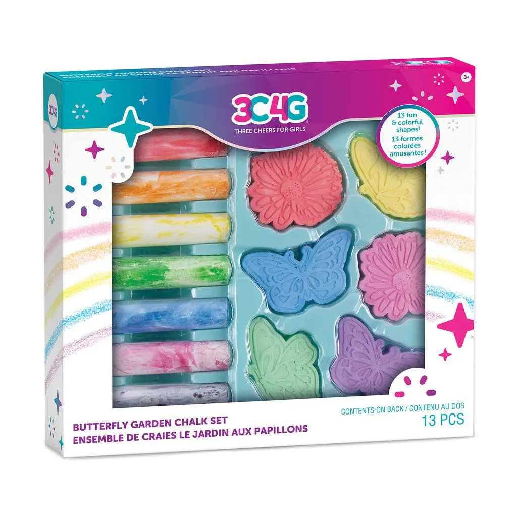 Make It Real 3C4g Butterfly Garden Chalk Set 1