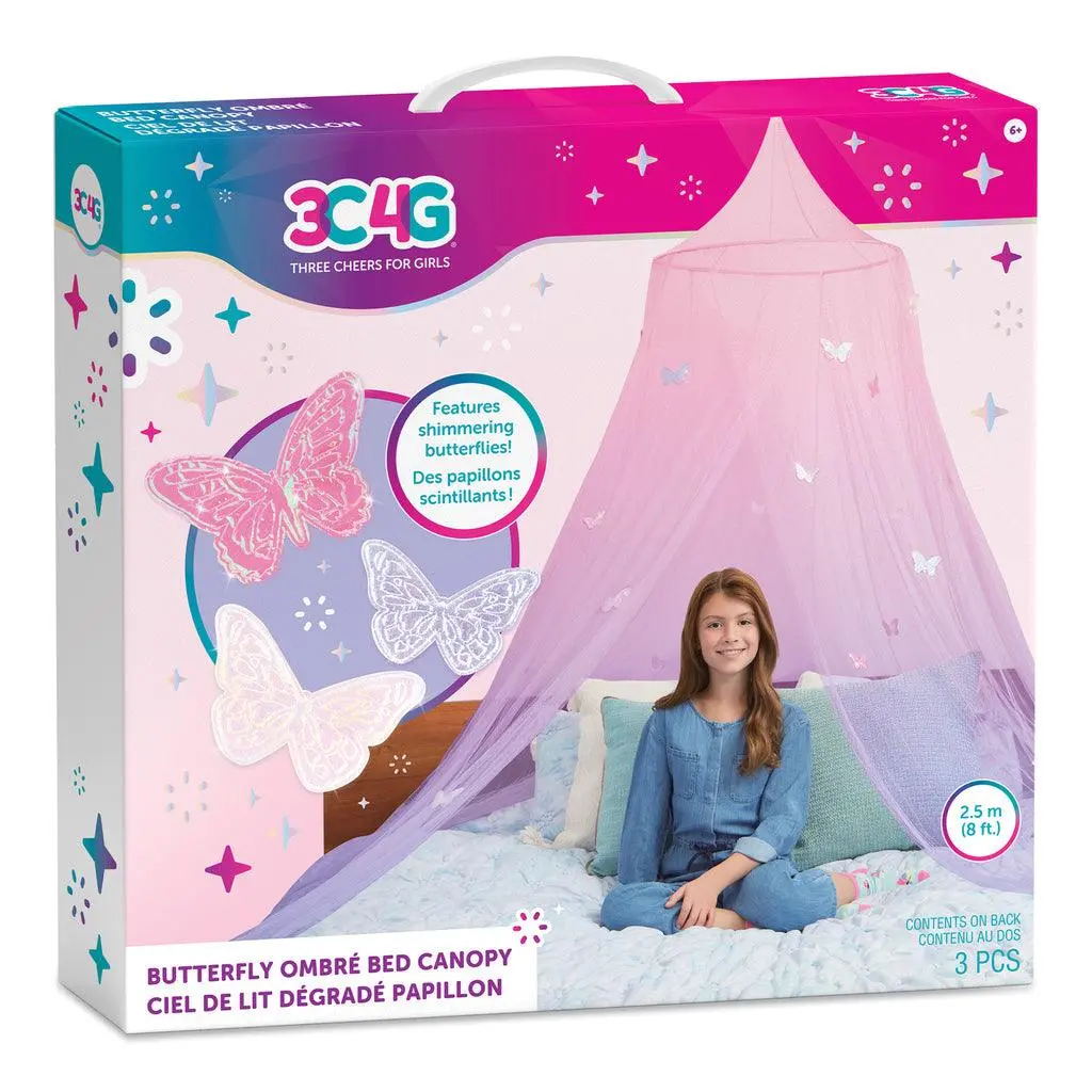 Make It Real 3C4g Butterfly Ombre Bed Canopy 1