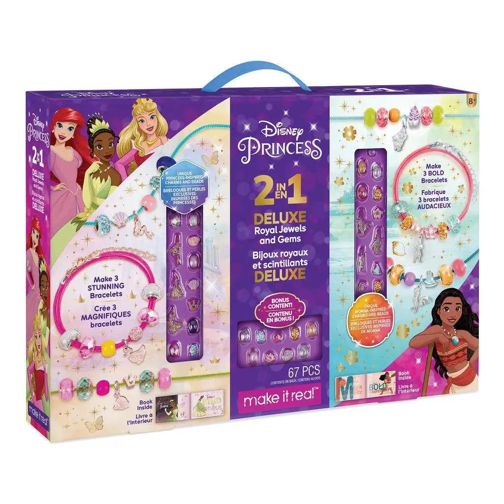 Make It Real 2 In 1 Disney Princess And Moana Royal Jewels And Gems 1