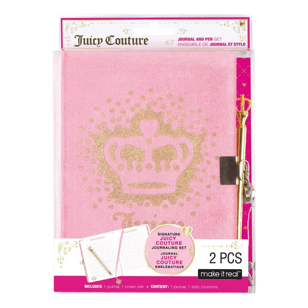 Make It Real Juicy Couture Velvet Journal And Pen 1