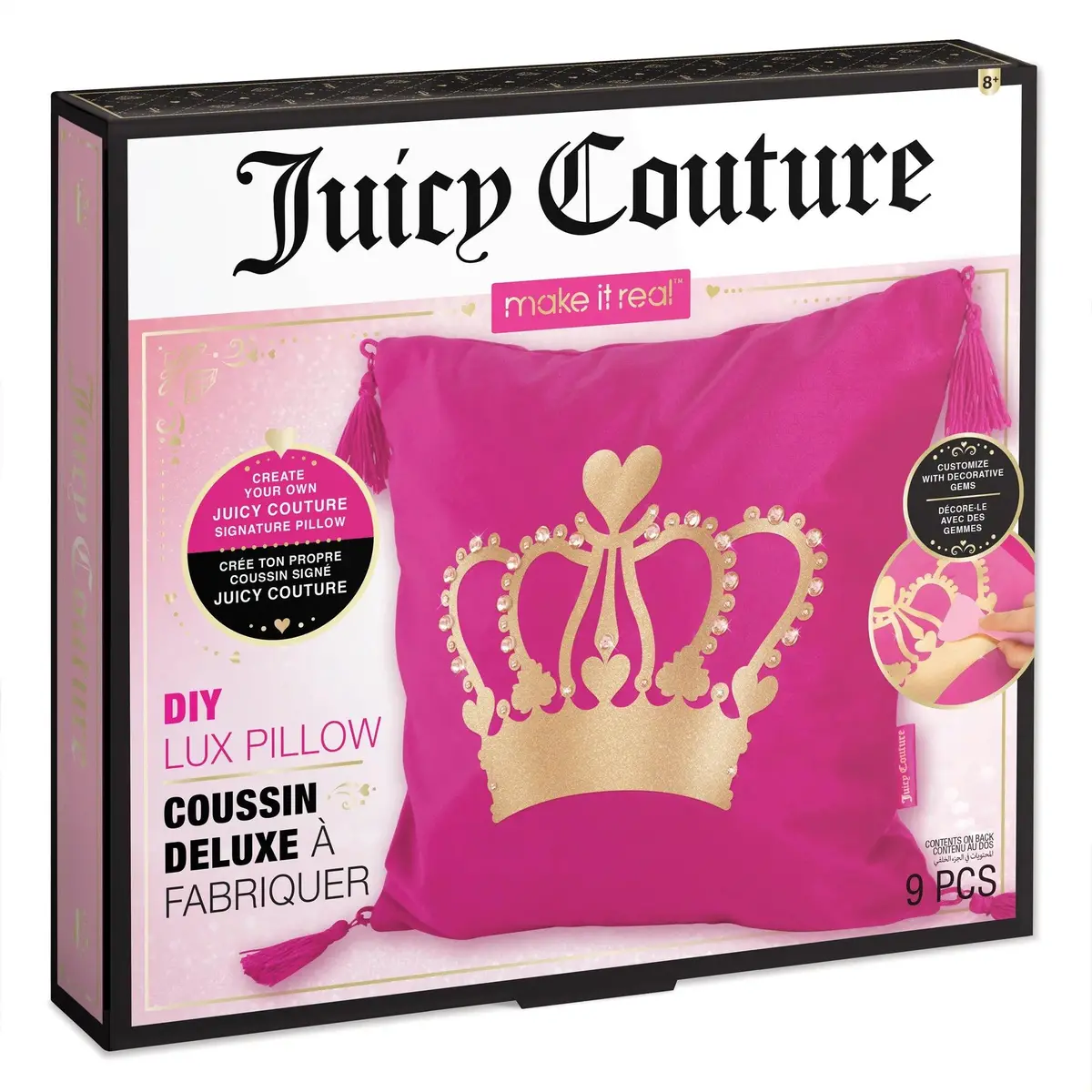 Make It Real Juicy Couture Diy Lux Pillow 1