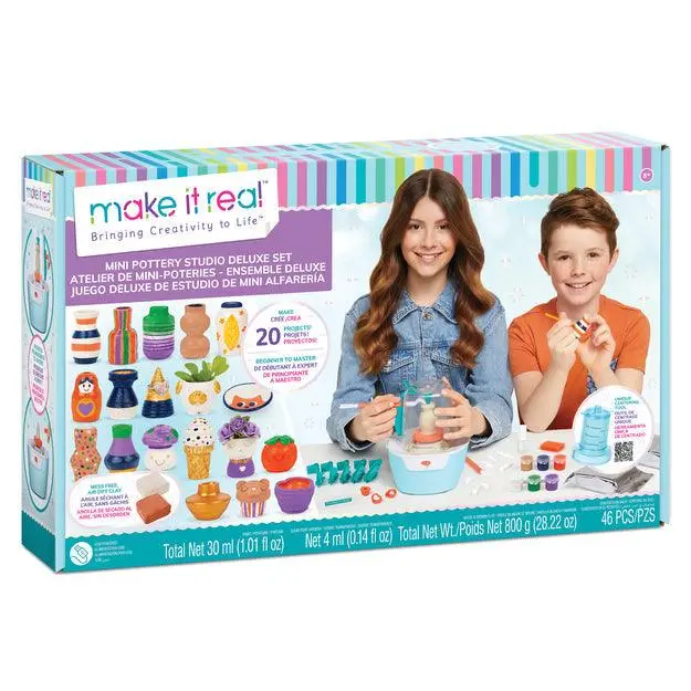 Make It Real Mini Studio Pottery Deluxe Set 1