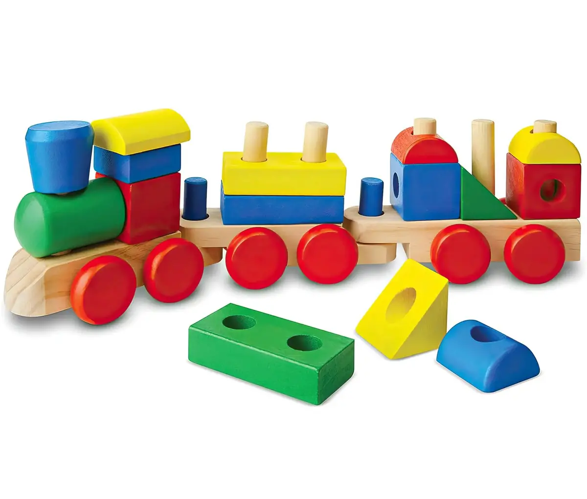 Melissa & Doug 10572 Wooden Stacking Train Toddler Toy 1