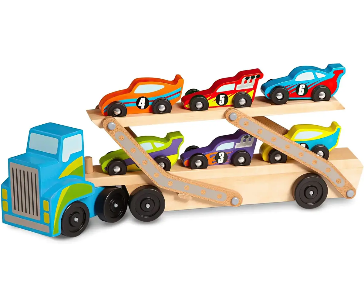 Melissa & Doug 12759 Mega Race-Car Carrier 1