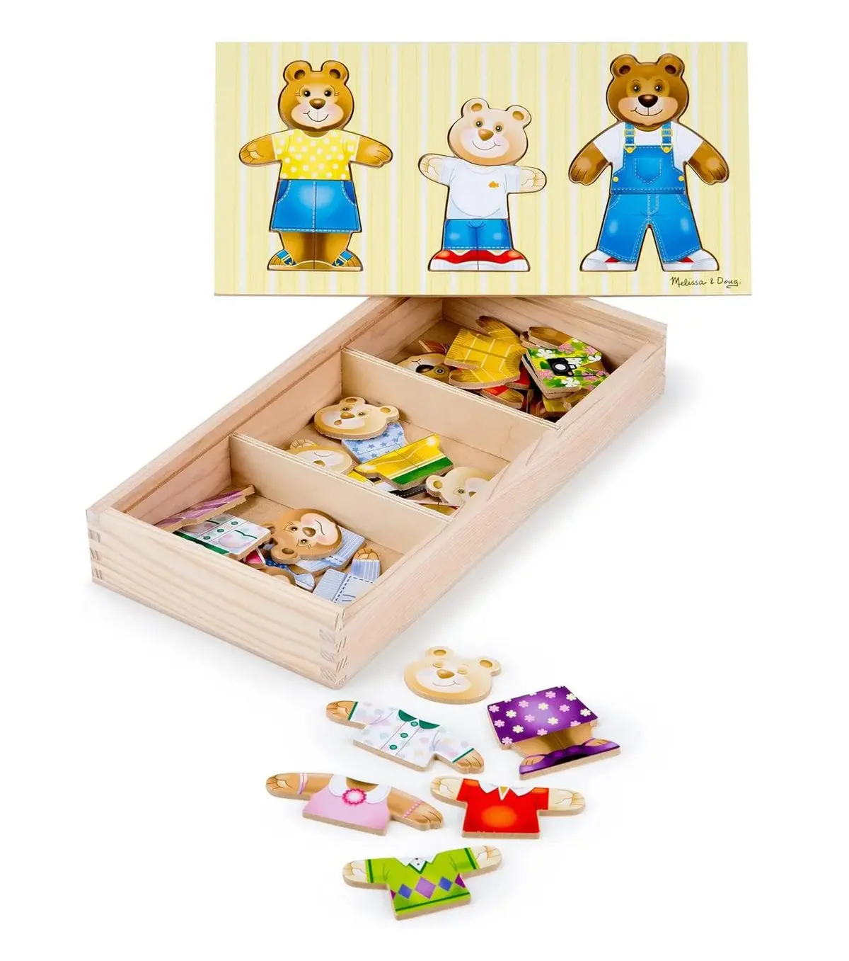 Melissa & Doug 13770 Bear Family Dress-Up Puzzle 1