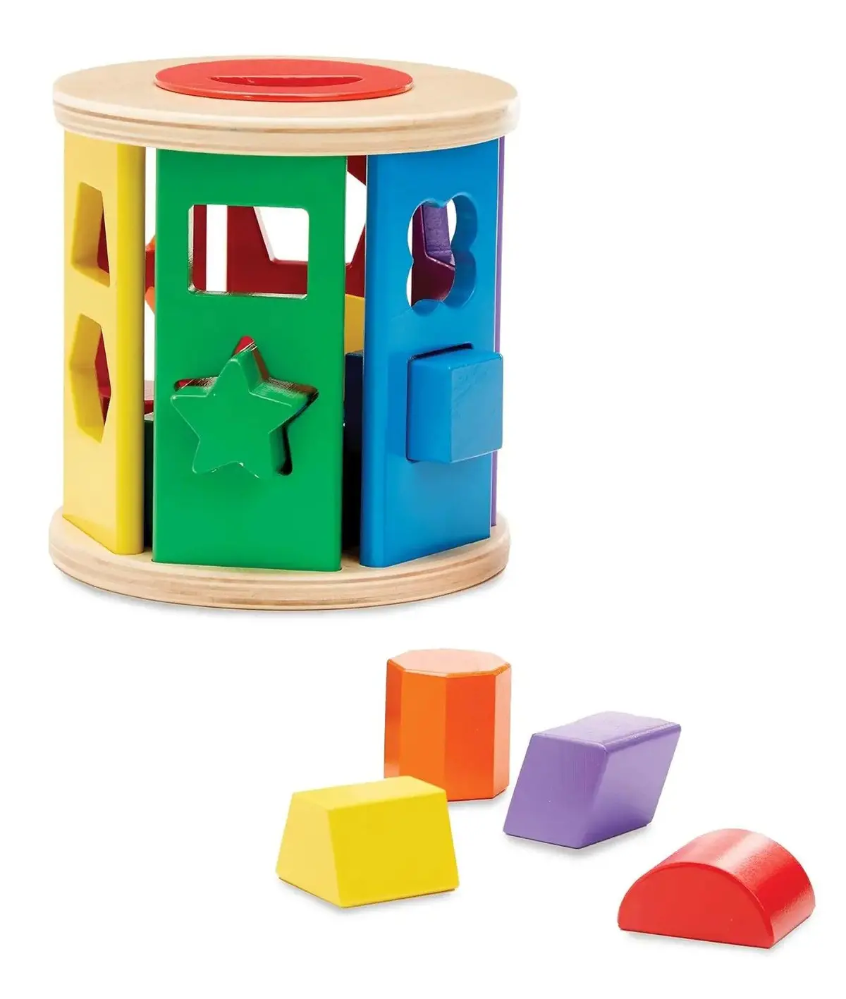 Melissa & Doug Match & Roll Shape Sorter 1