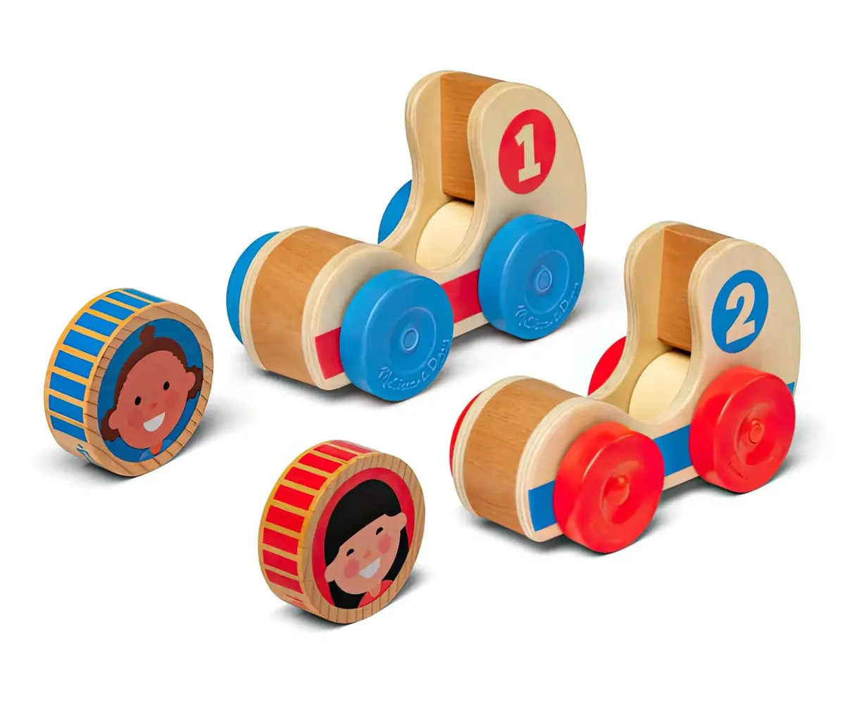 Melissa & Doug 30737 Go Tots Wooden Race Cars 1