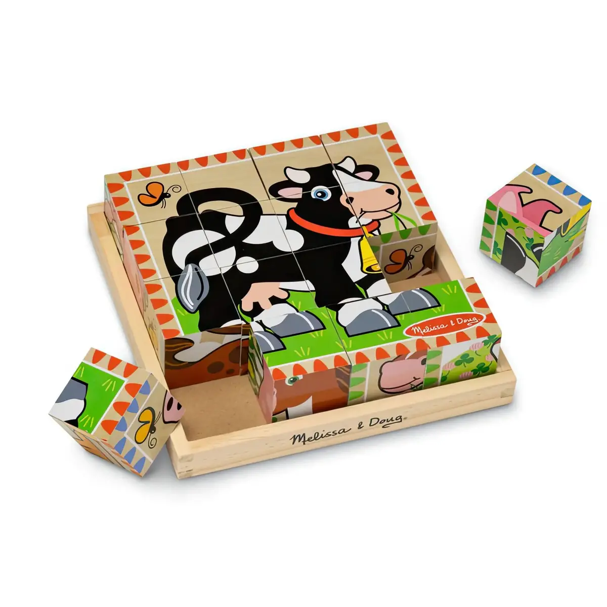 Melissa & Doug Farm Cube Puzzle 1