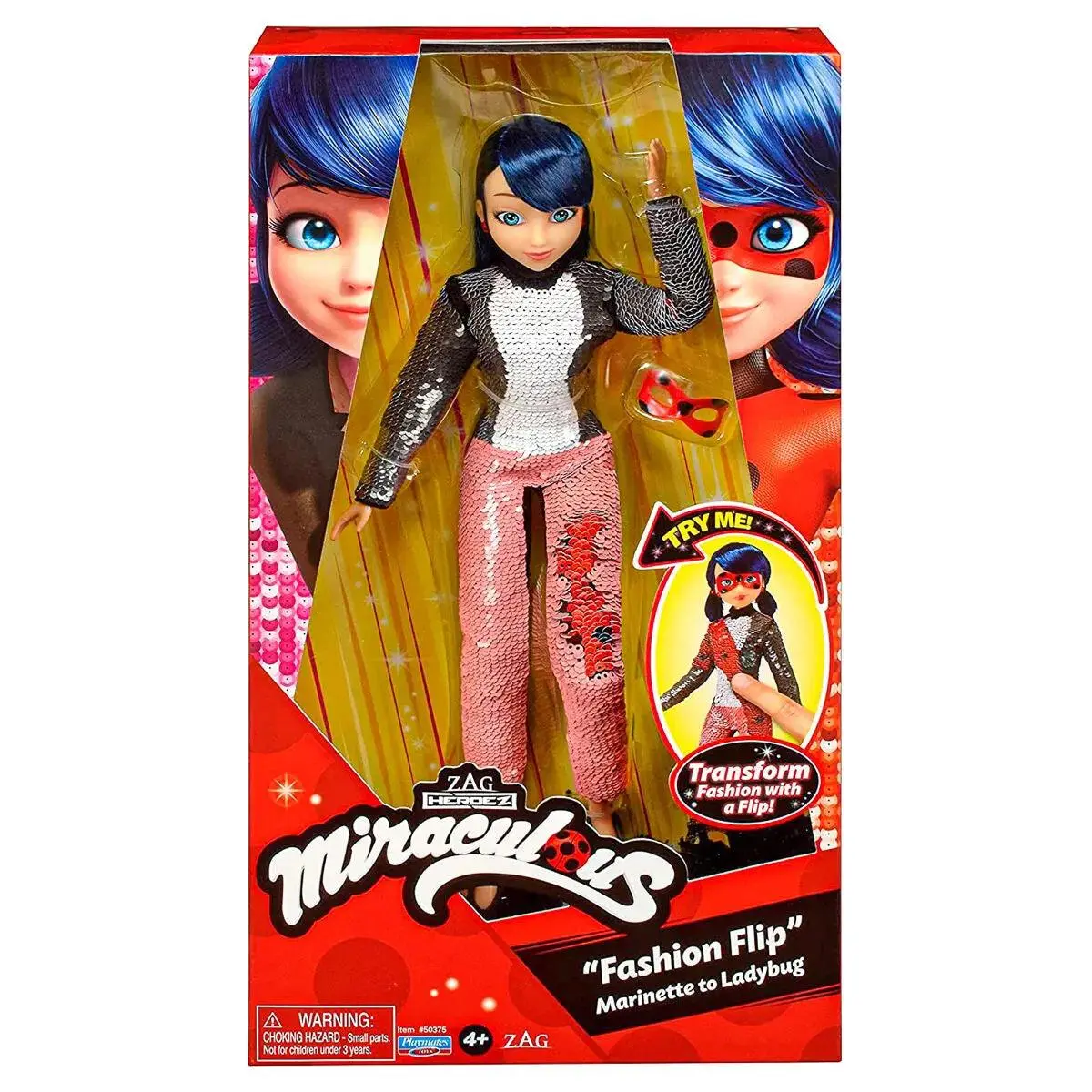 Miraculous Ladybug Fashion Flip Marinette To Ladybug Doll 1