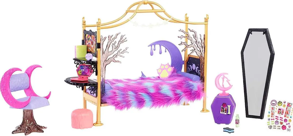 Monster High Toys, Clawdeen Wolf Bedroom Playset 2