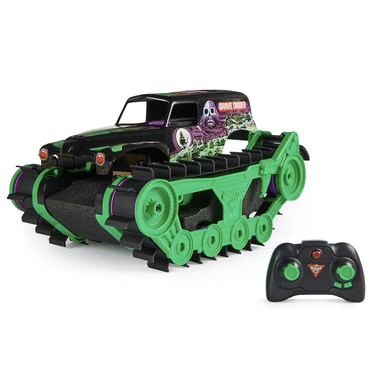 Monster Jam Grave Digger Trax All-Terrain Remote Control Vehicle 1