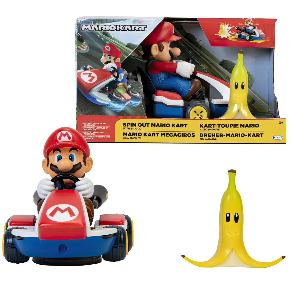 Nintendo Mario Kart Spin Out Car 6.5Cm - Assortment 1