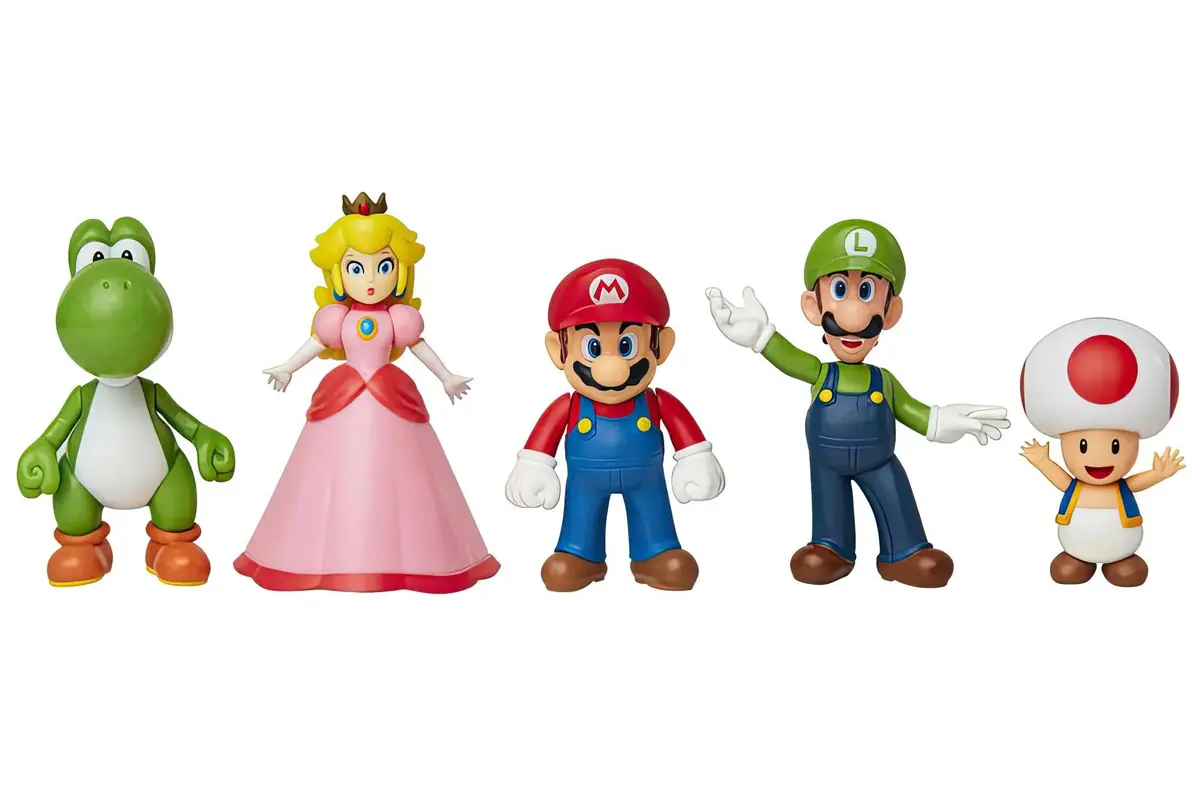 Nintendo Super Mario 6Cm Figure 5 Pack Mario & Friends 1