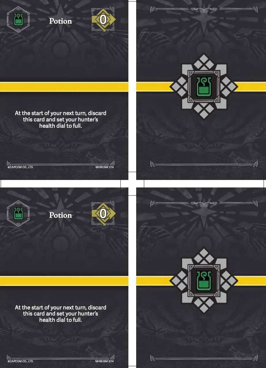 Monster Hunter World: Picking Bones & Kirin Stamina Cards (Pdf) 1