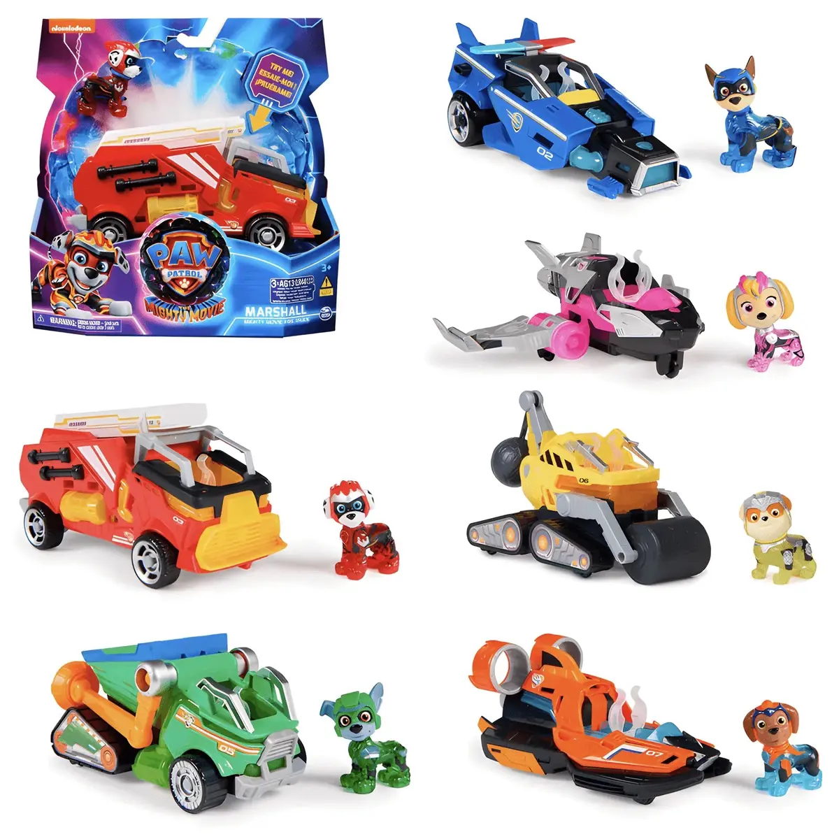 Paw Patrol The Mighty Movie Lights And Sounds Vehicle - Assortment 1