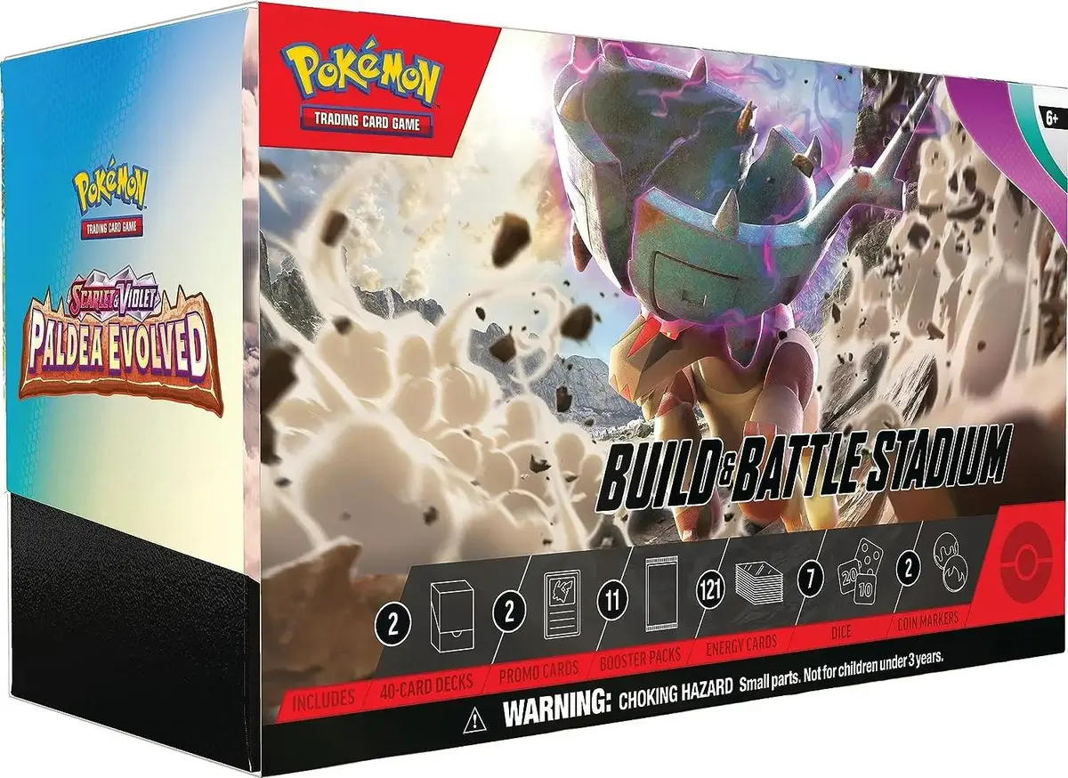 Pokémon Tcg: Scarlet & Violet-Paldea Evolved Build & Battle Stadium 1