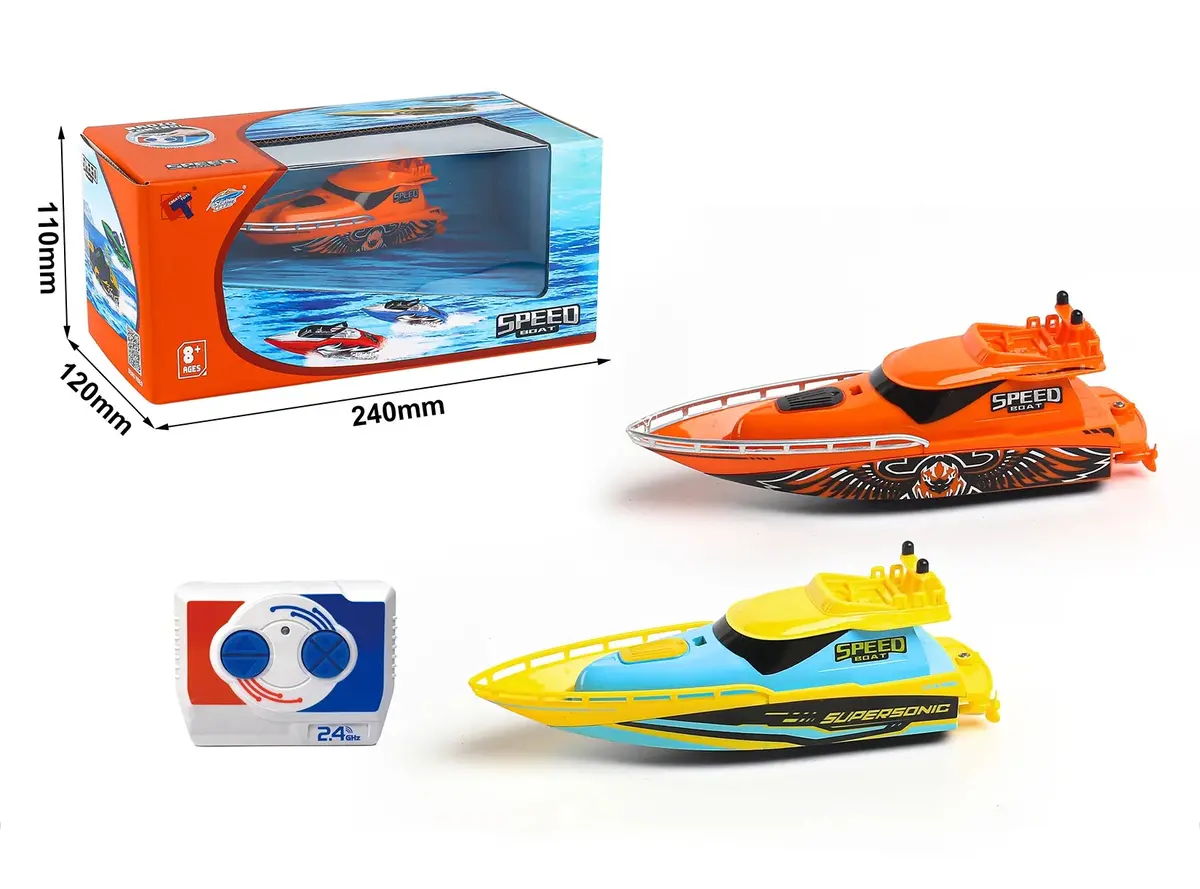 2.4Ghz Rc Remote Controlled Speedboat - Assorted 1