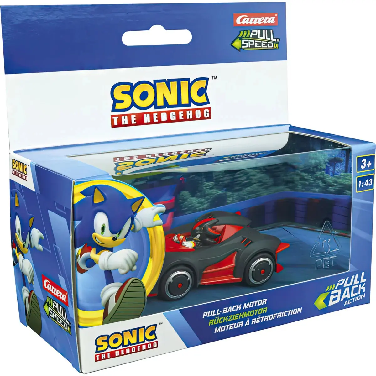 Sonic The Hedgehog Pull Speed Car - Assortment 1