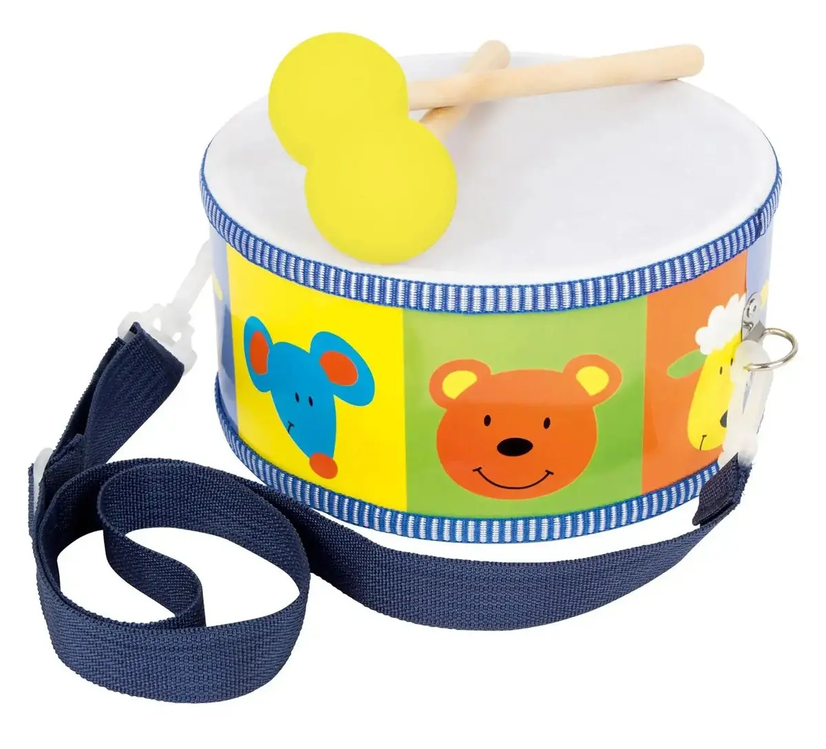 Small Foot - Wooden Drum Animals With Sticks 1