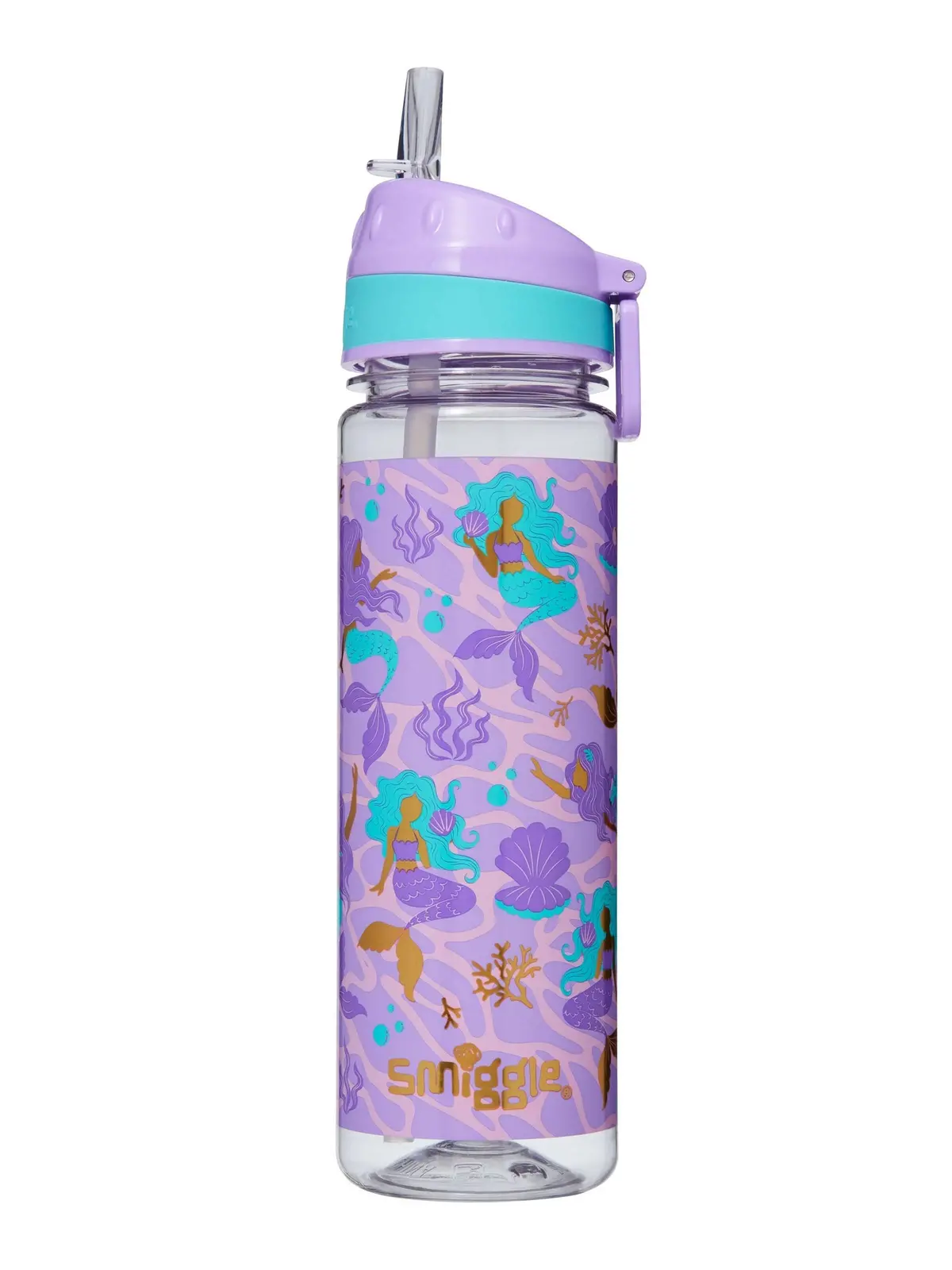 Smiggle Drift Plastic Drink Up Bottle 650Ml - Lilac 1
