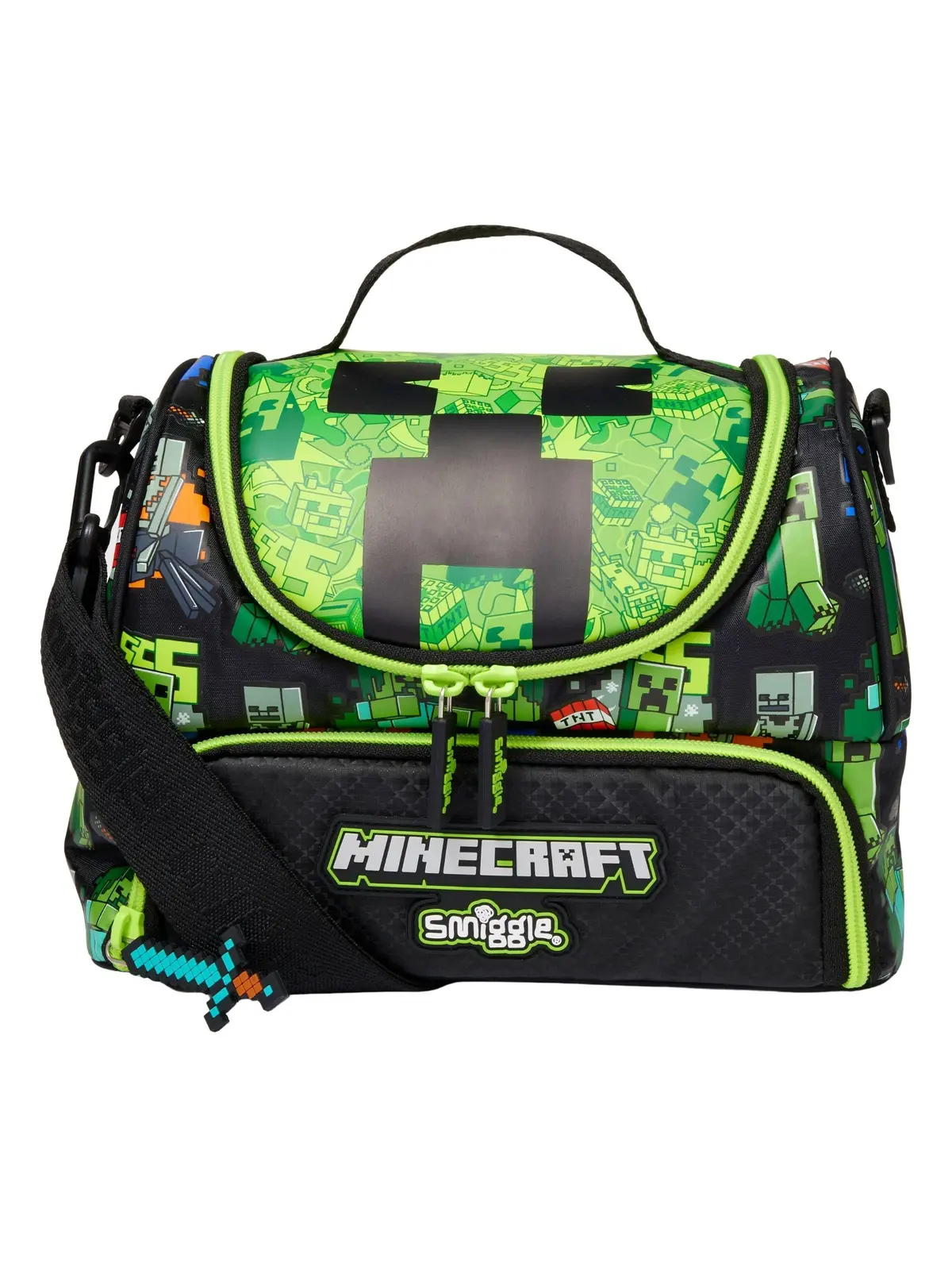 Smiggle Minecraft Double Decker Lunchbox With Strap 1