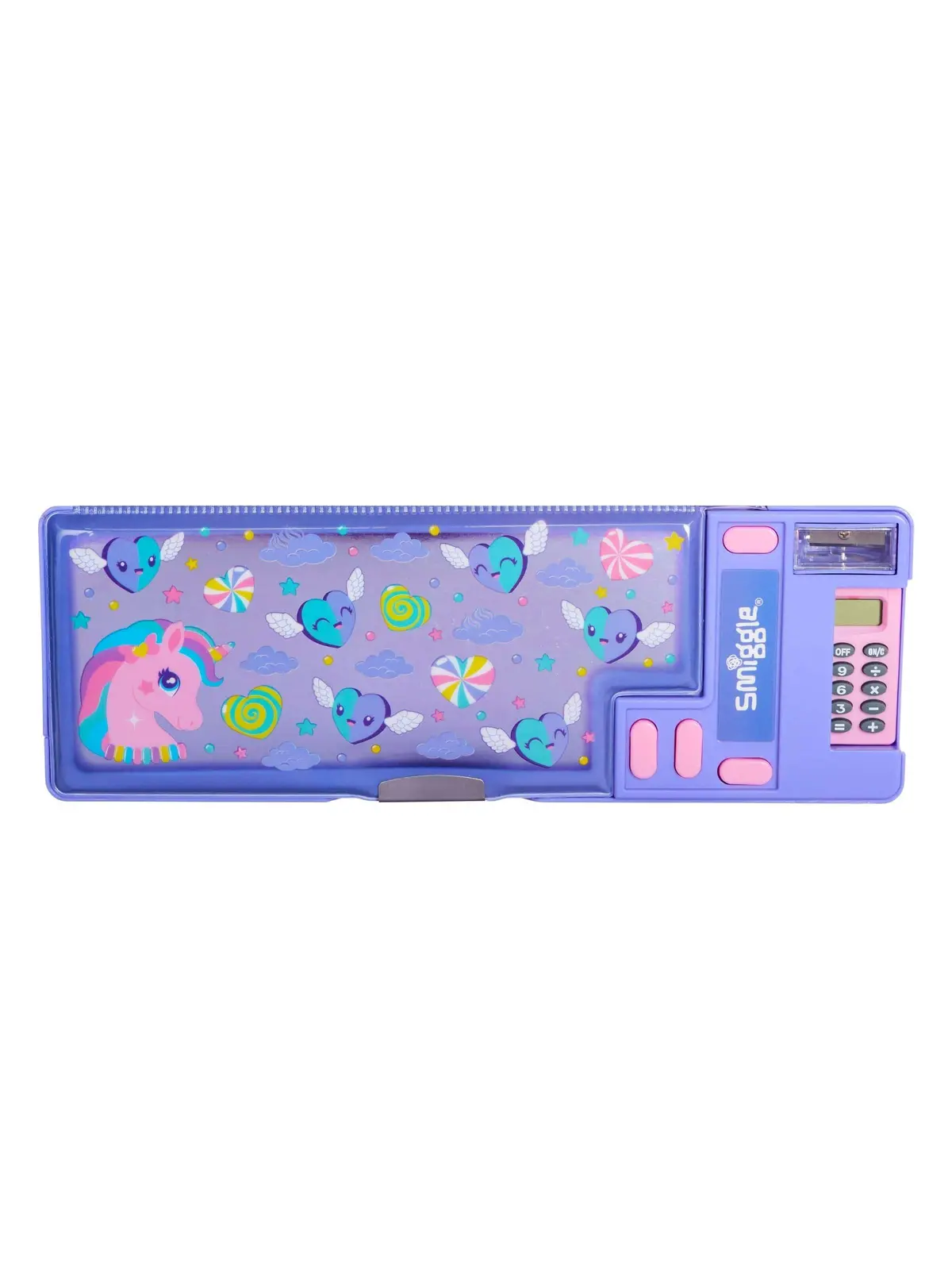 Smiggle Peppy Pop Out Pencil Case - Lilac 1