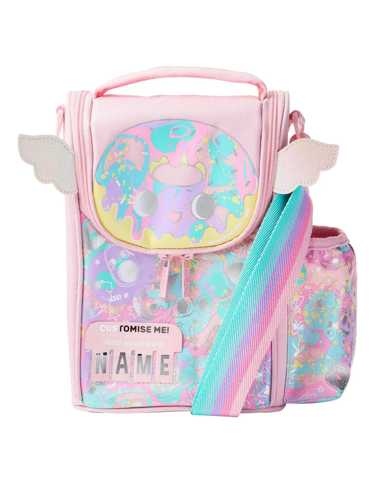 Smiggle Sky Hi Junior Id Lunchbox With Strap - Peach 1
