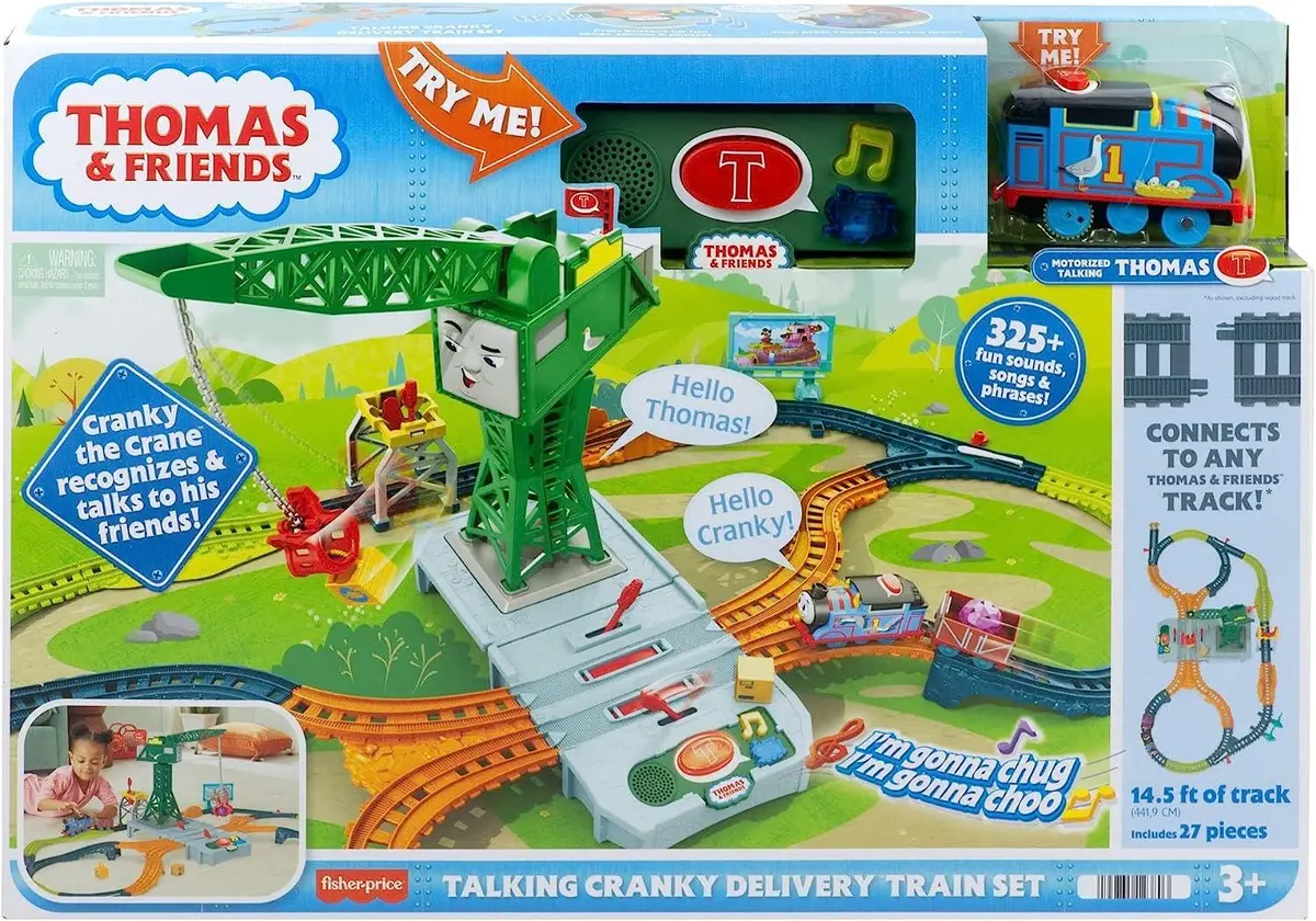 Thomas & Friends Talking Cranky Delivery Train Set 1
