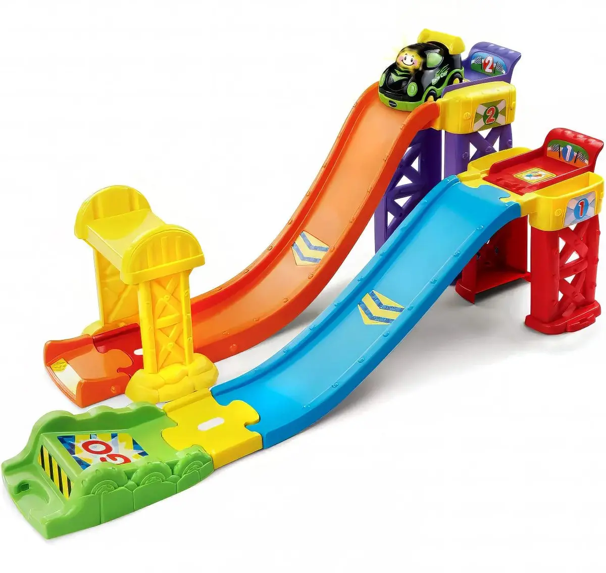 Vtech Go! Go! Smart Wheels 3-In-1 Launch And Play Raceway Playset 1