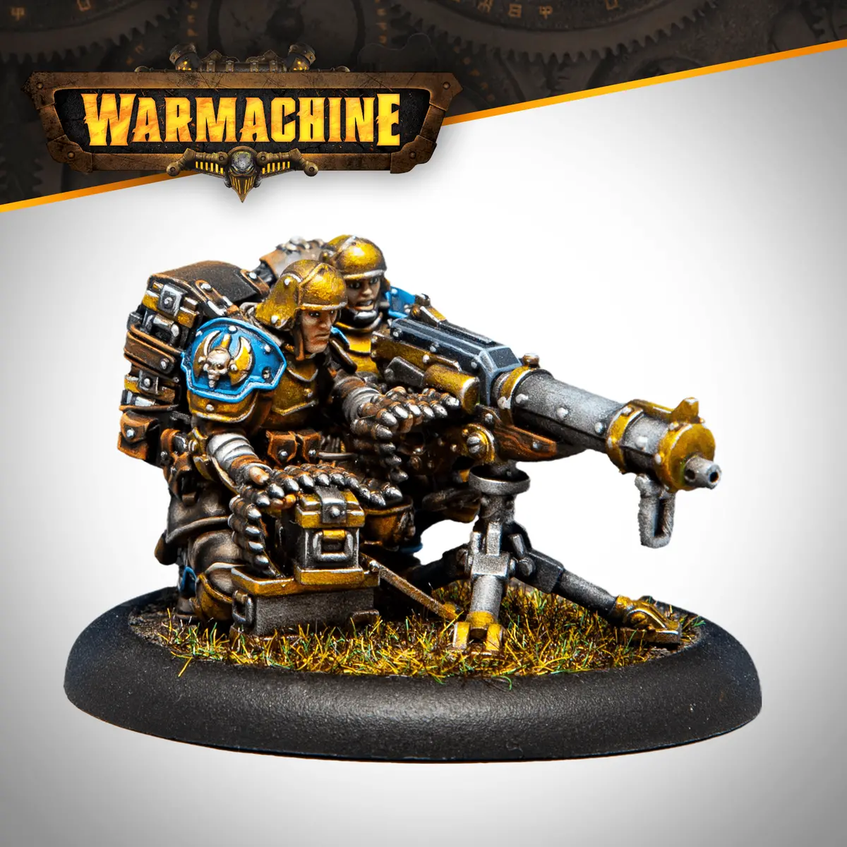 Warmachine: Cygnar Gravediggers Heavy Machinegun Crew 1