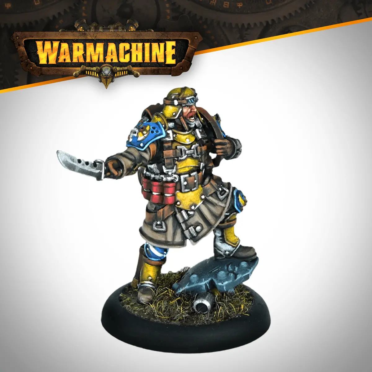 Warmachine: Cygnar Gravediggers Commando Officer 1