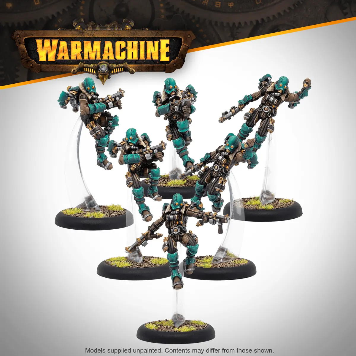 Warmachine: Crucible Guard Rocketmen & Rocketman Captain 1