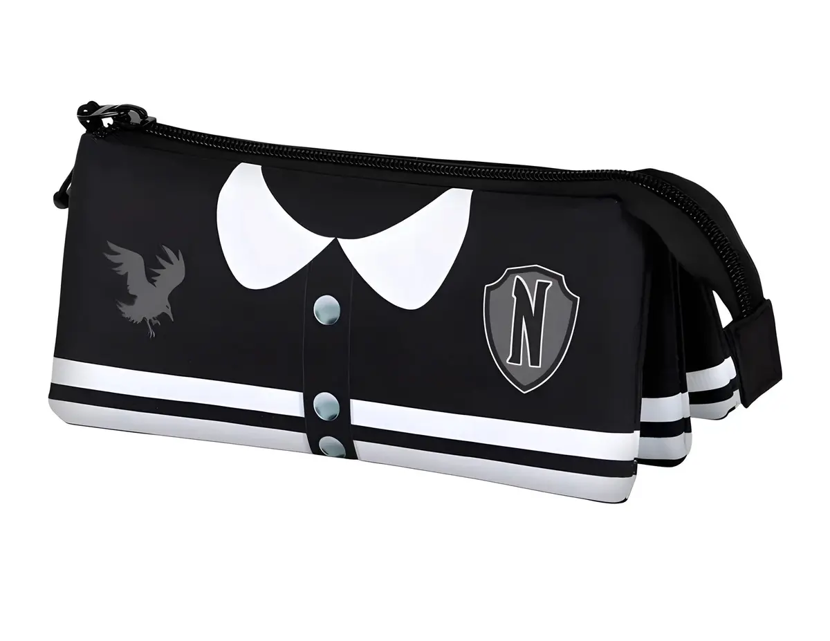 Wednesday Varsity Triple Pencil Case 1