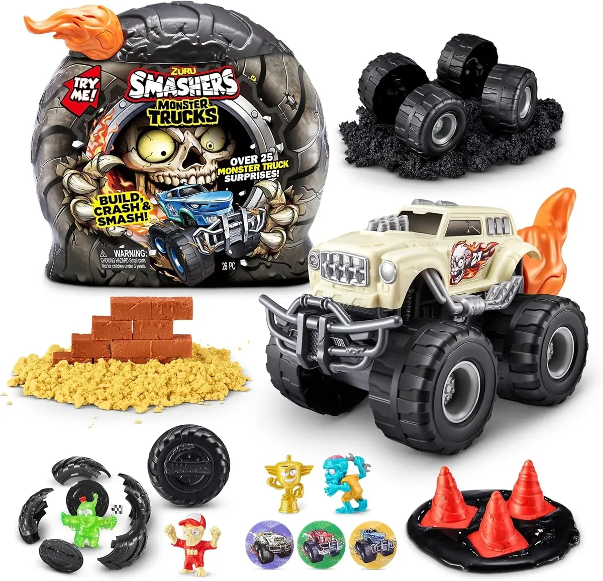 Zuru Smashers Surprise-Monster Skull Truck Playset 1