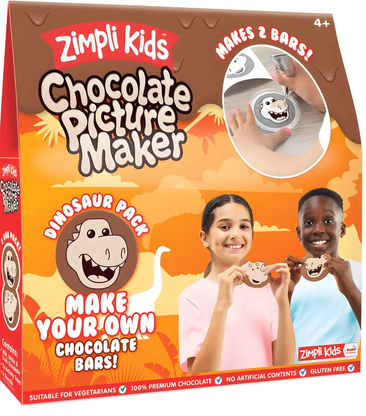 Zimpli Kids Mixed Chocolate Picture Maker - 2 Bar Pack 1