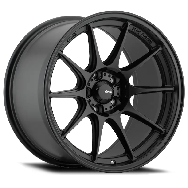 Konig Dekagram 16X8 Wheel — Semi-Matte Black, 4X100, Et35 1