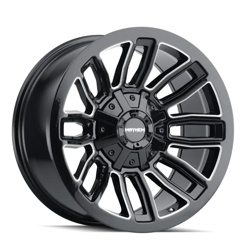 Mayhem 8108 Decoy 20X9 / 6X135 Bp / -5Mm Offset / 106Mm Hub Black W/ Milled Spokes Wheel 1