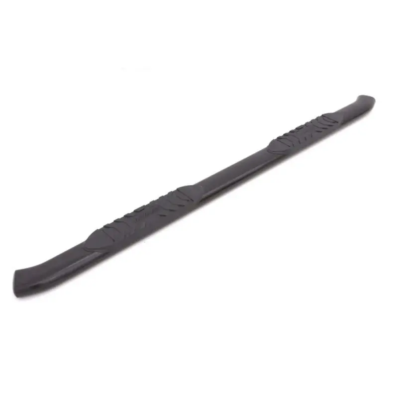 Lund 5-Inch Oval Curved Steel Nerf Bars — Black Finish For 2007+ Chevrolet Silverado 1500/2500/3500 Extended Cab 1