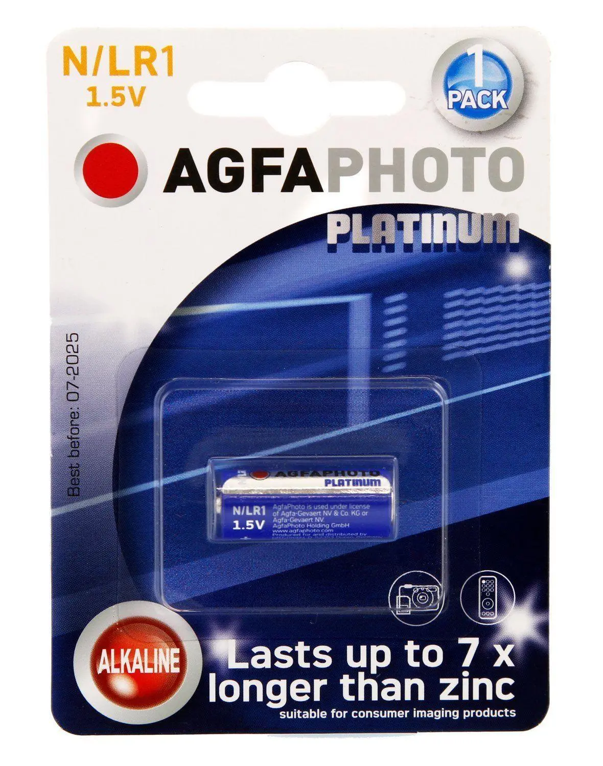 Agfaphoto Platinum Lr1 - N/Lr1 Alkaline Battery 1.5V Batteries 1