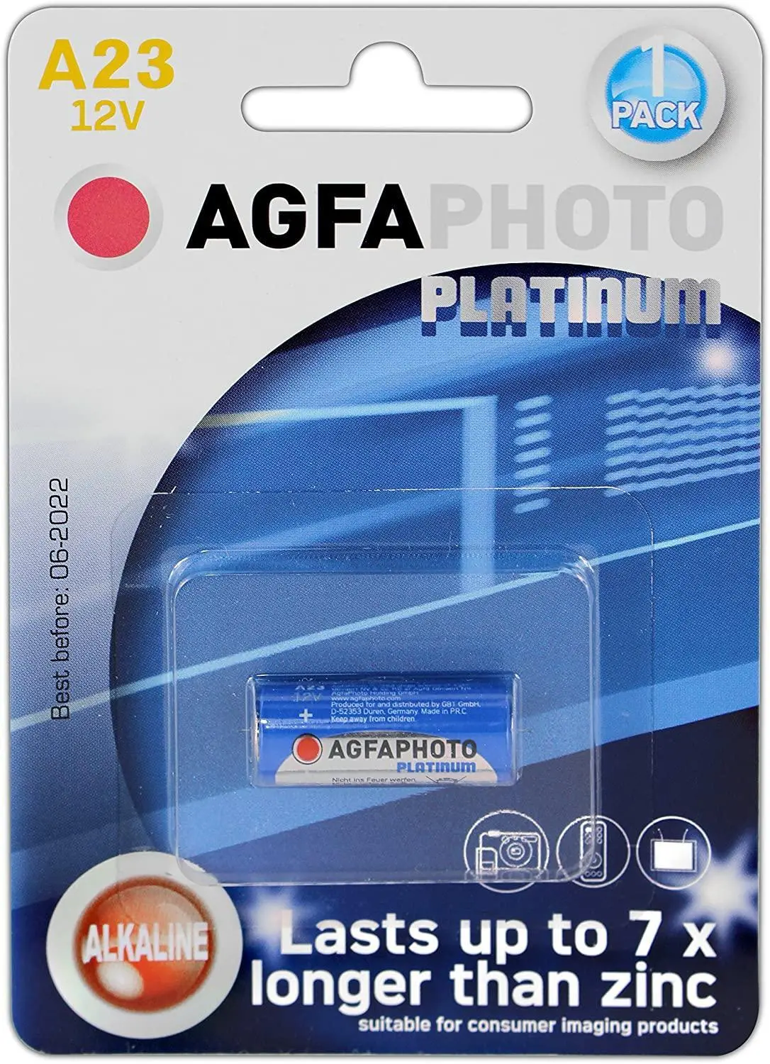 Agfaphoto Platinum A23 Alkaline Battery 1