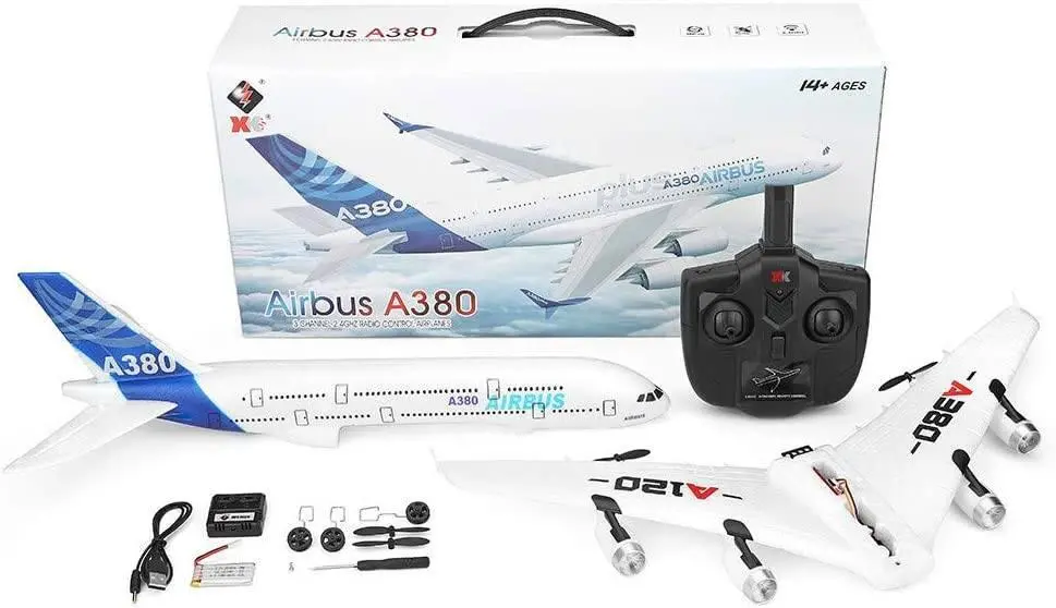 Aircar A380 Three-Channels Simulation Rc Aeroplane Glider 1