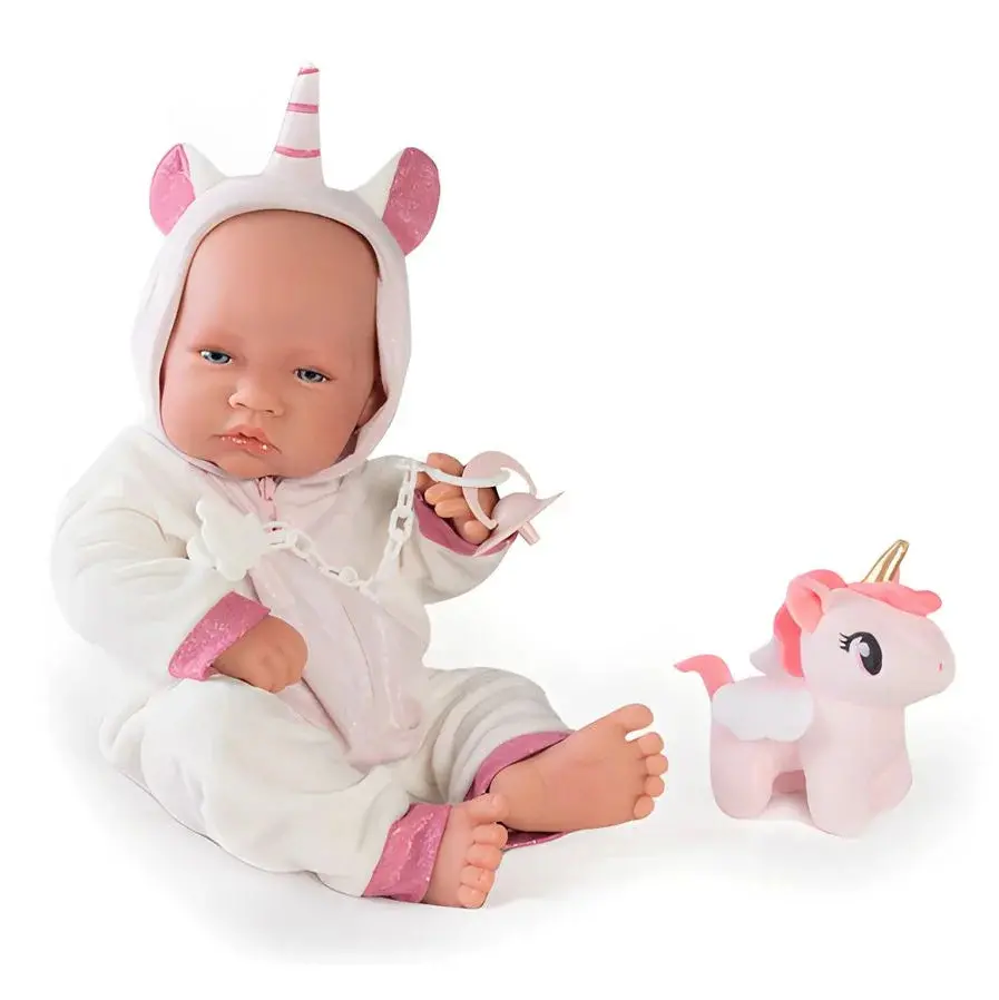 Antonio Juan 50268 Newborn Baby Doll 42Cm With Unicorn Costume 1