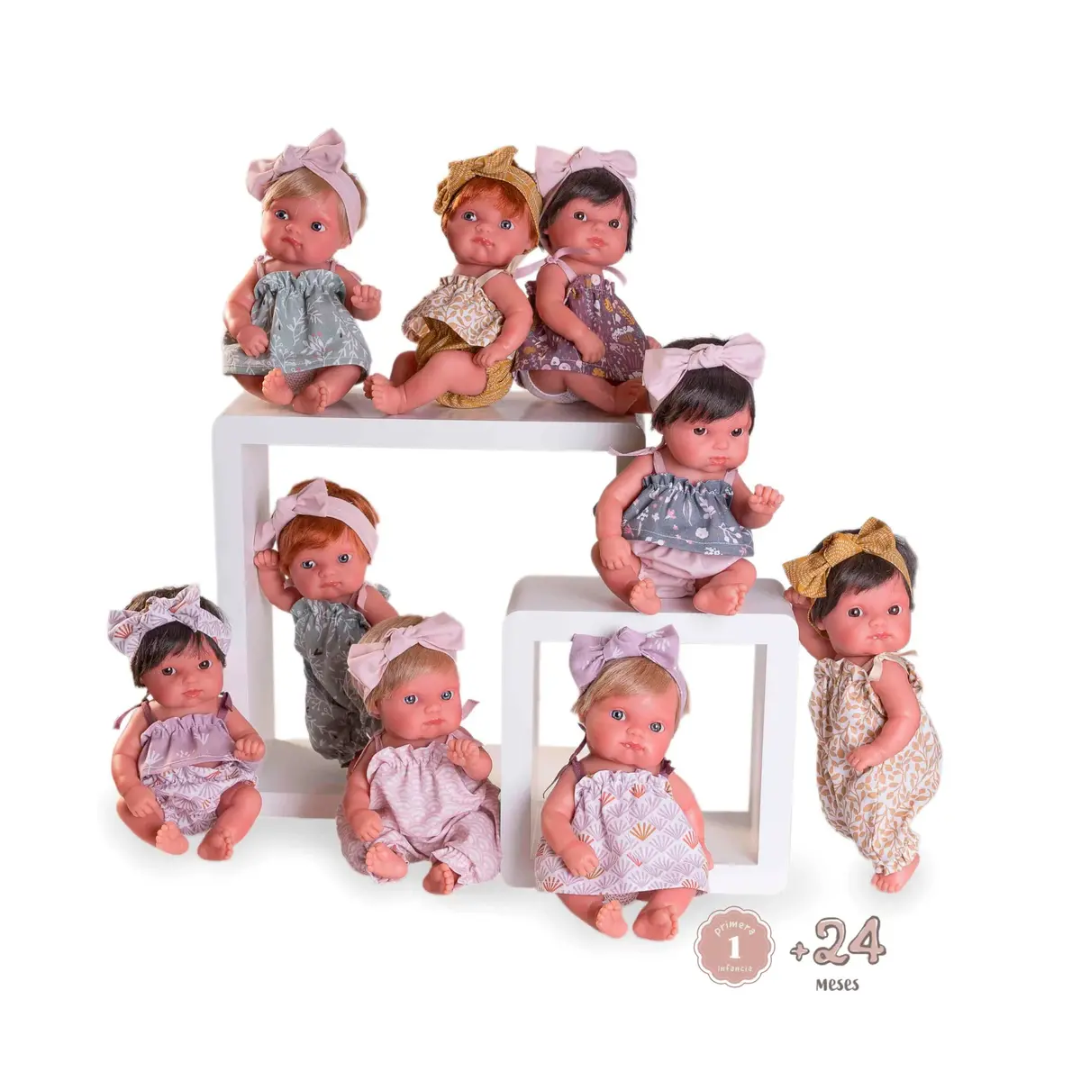 Antonio Juan 85313 Mufly Colourful Dresses Dolls 21Cm - Assortment 1