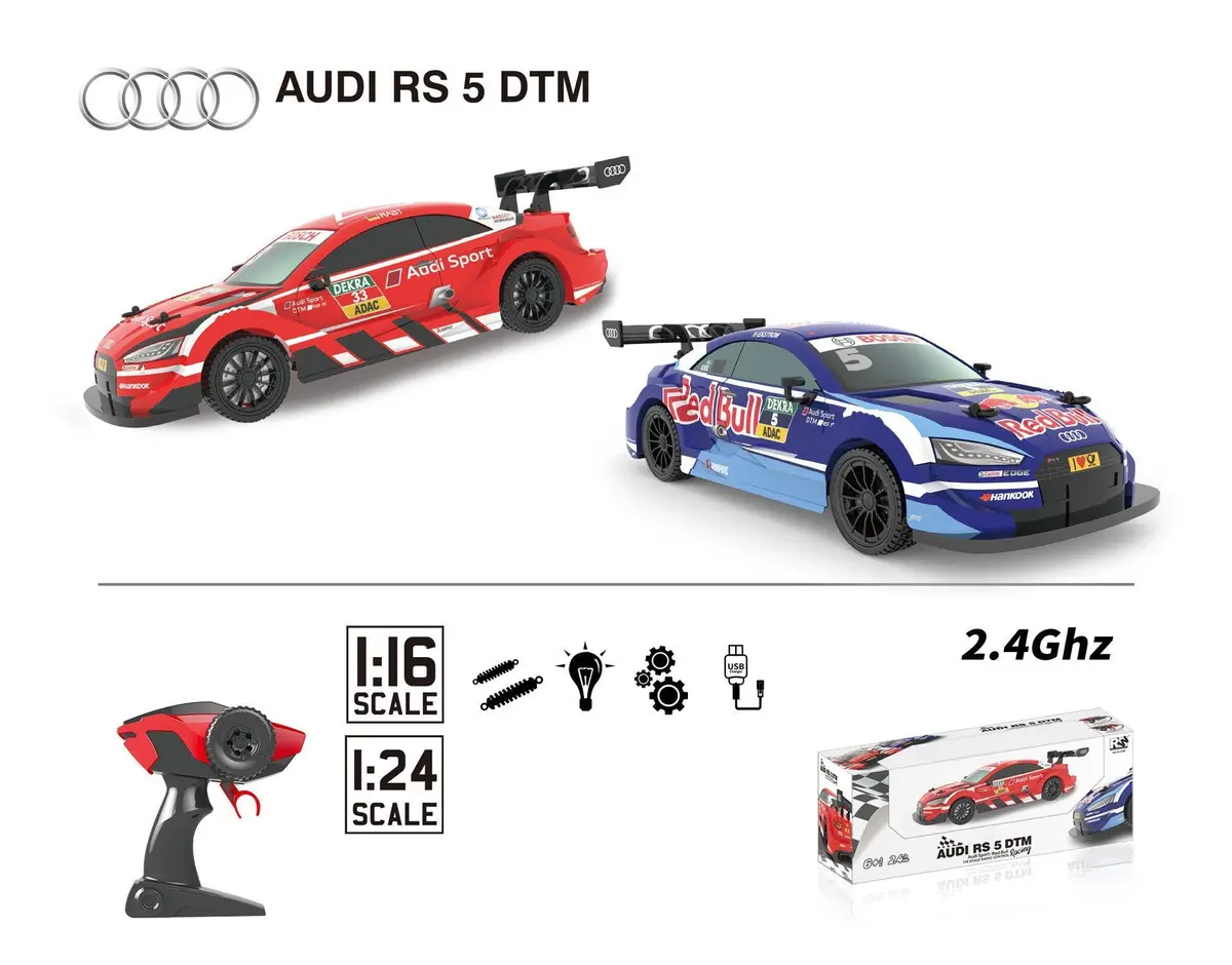 Audi Rs5 Dtm Remote Control Racing Car 1:16 Scale 1