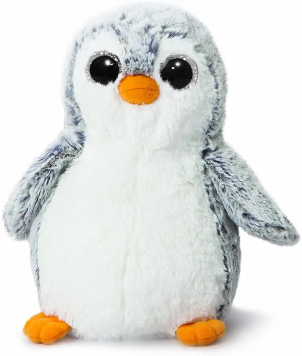 Aurora Pompom Penguin 11-Inch Soft Toy, Grey 1