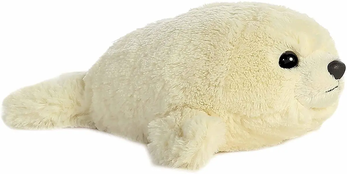 Aurora Mini Flopsie Baby Harp Seal Plush 1