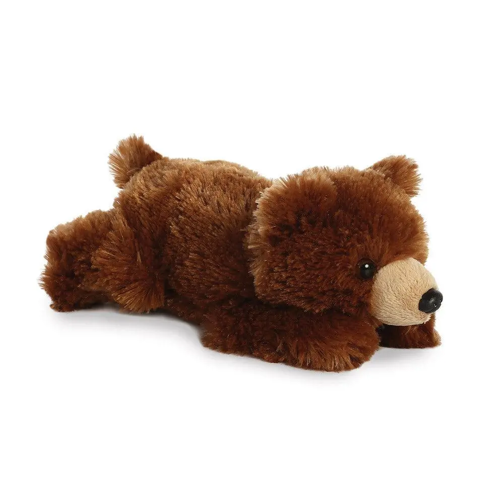 Aurora Mini Flopsie Grizzly Bear 8-Inch Plush 1