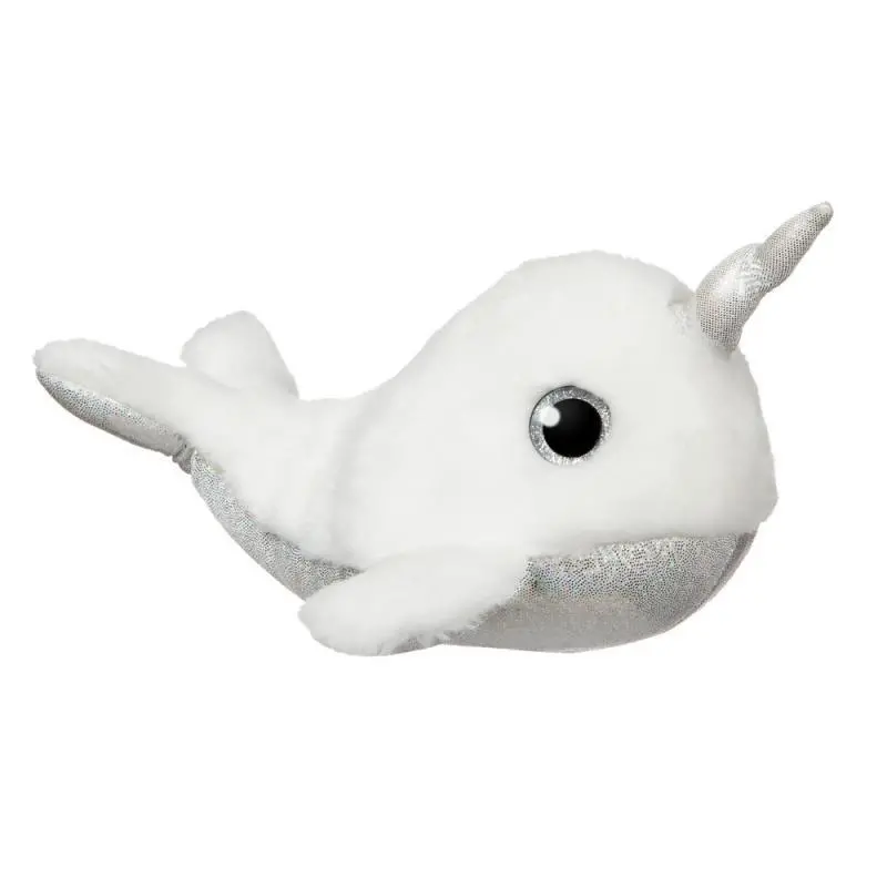 Aurora Pearl Narwhal White Plush 17Cm 1